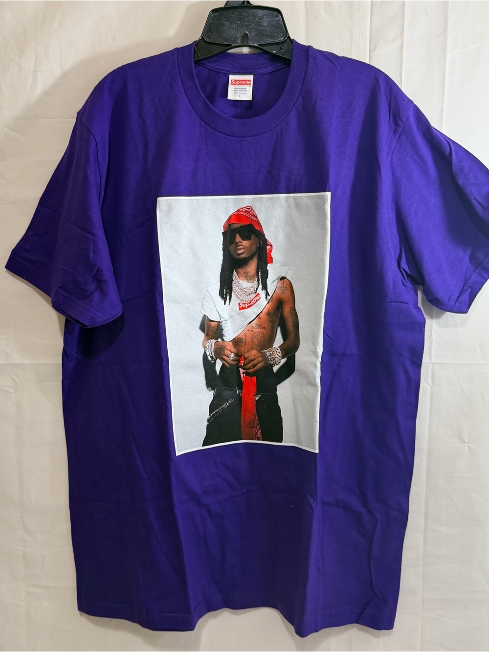 Supreme Playboi Cardi Purple Short Sleeve T-Shirt